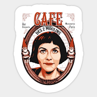 Amélie Cafe Sticker